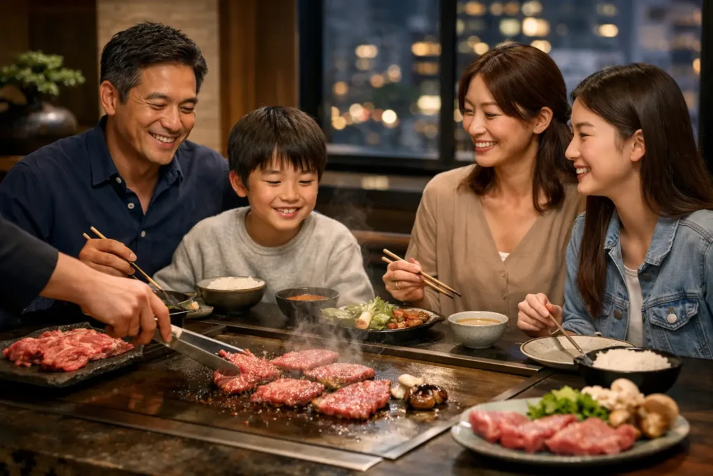 A Family Wagyu Dinner Experience in Tokyo