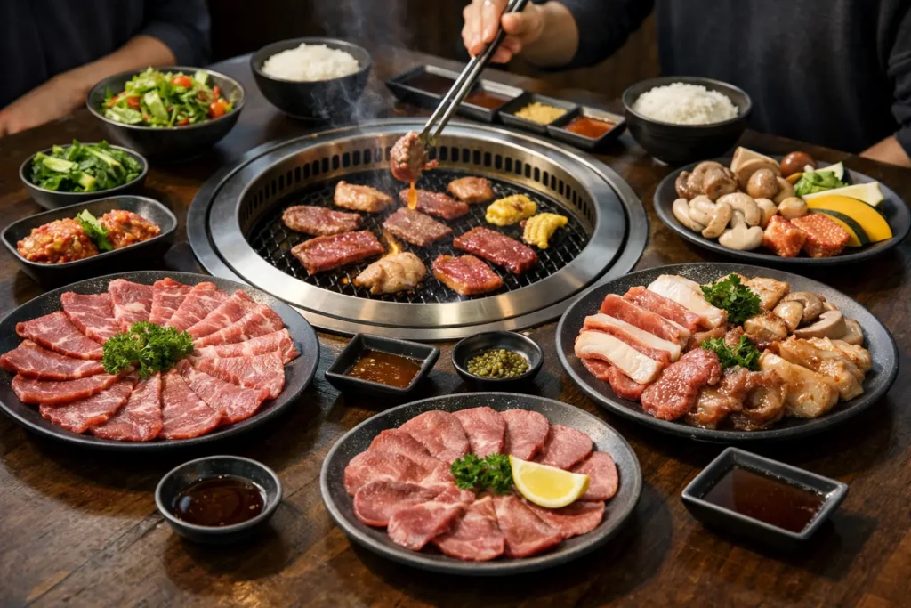 Group Yakiniku Meal Plan Example for 4-6